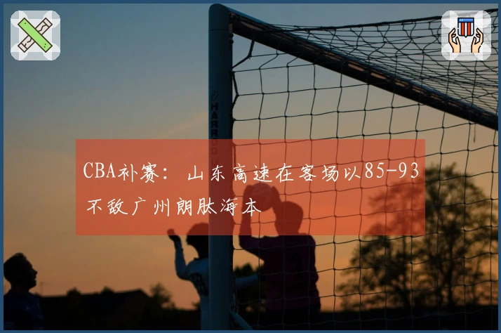 CBA补赛：山东高速在客场以85-93不敌广州朗肽海本