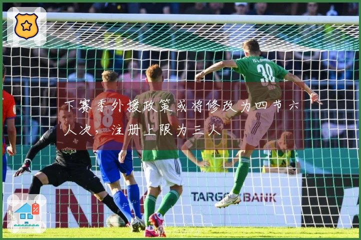 下赛季外援政策或将修改为四节六人次，注册上限为三人